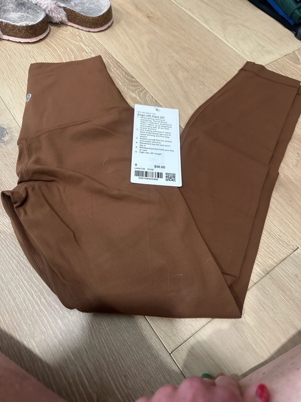 lululemon Align HR Pant 25" in roasted  Brown